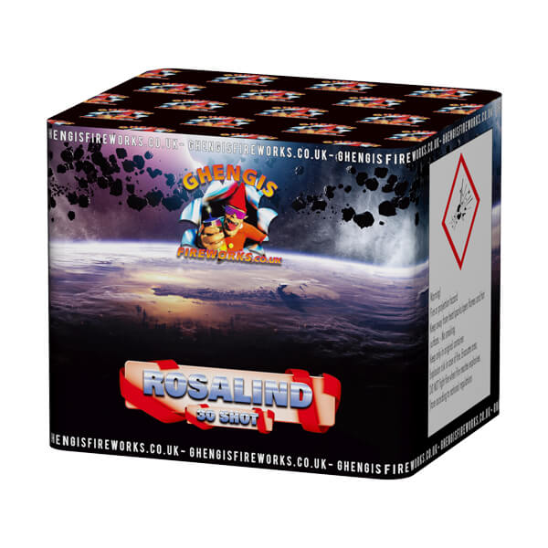 Rosalind is a small to medium 30 shot garden firework with varying effects and lots of colours