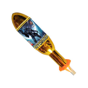 Notorious is a 190 gram large rocket from our firework rocket range and can be found in the big rockets category.